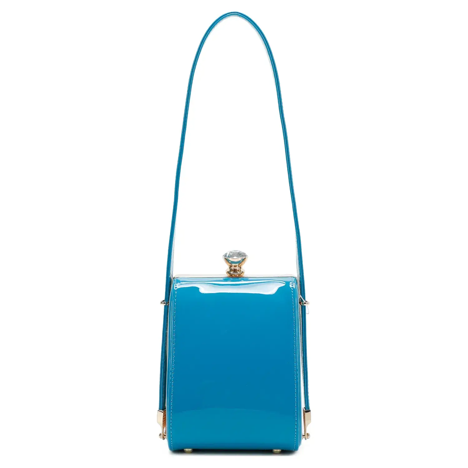 Superbia - Vente Sac porté épaule – femme - Sac verni Superbia à sangle ajustable et fermoir en diamant5