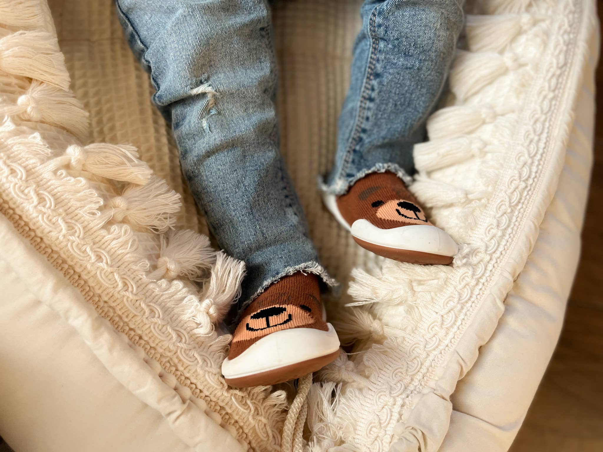 Little Bunny - Wholesale Booties - Baby - Komuello None Slip Shoes Brown Bear2