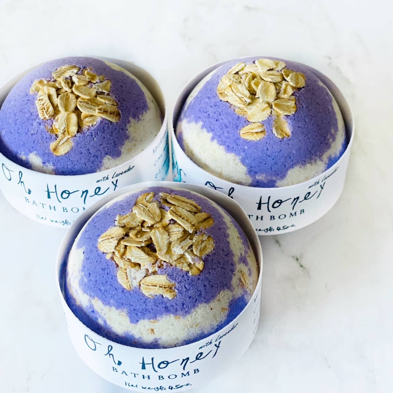 Honi - Wholesale Bath Bomb/Fizz - Oh Honey with Lavender Bath Bomb1