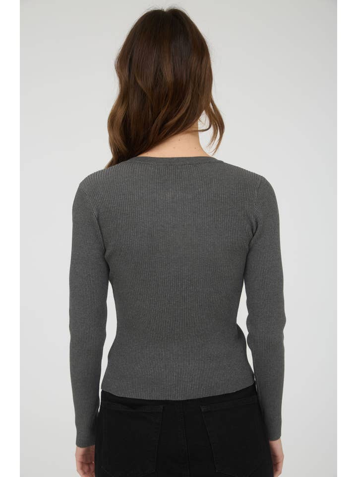 The Workshop Studio - Vente Cardigan – femme - GILET EN MAILLE À COL ROND AVEC BOUTONS-PRESSION35