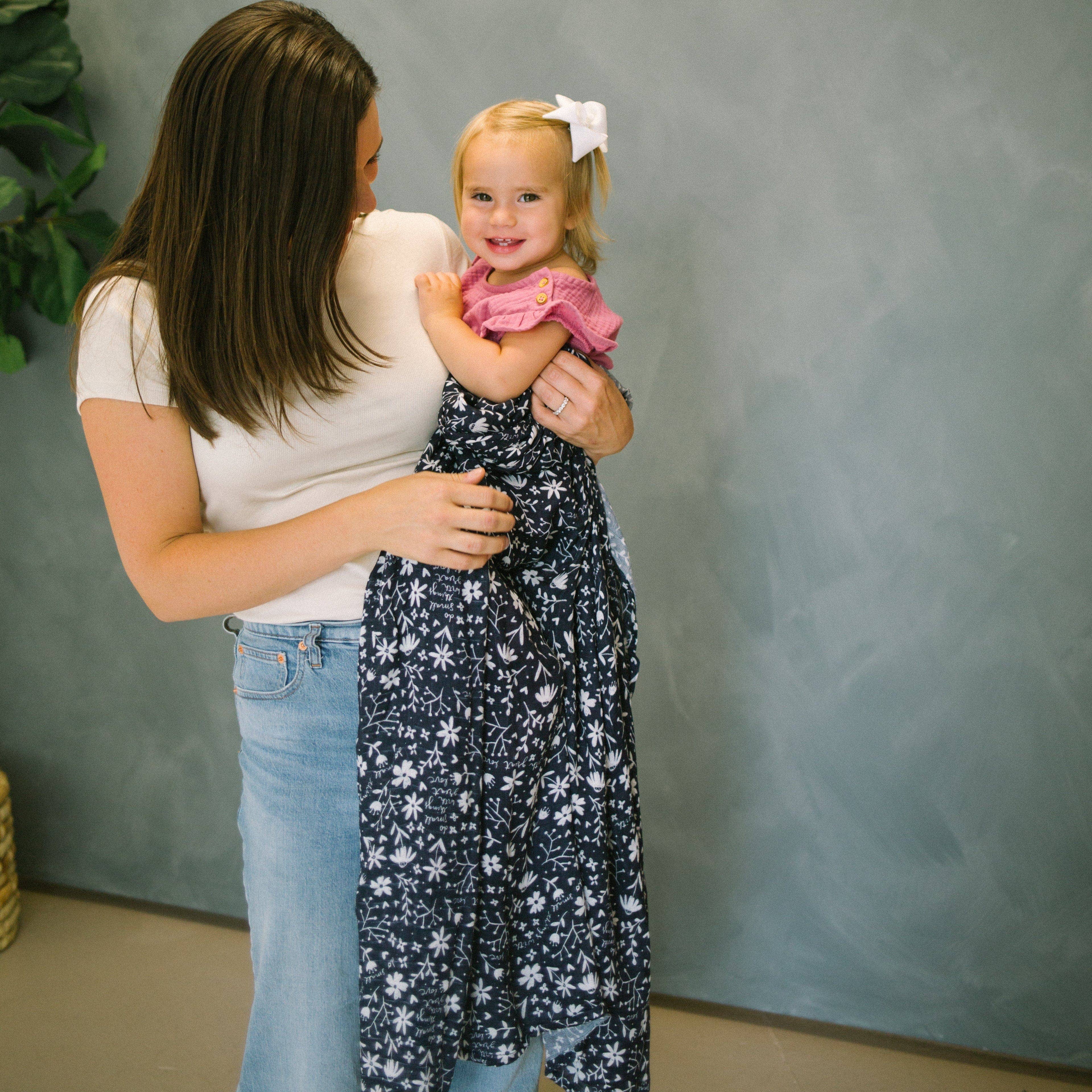 The Little Rose Shop - Wholesale Swaddle - Baby - Mother Teresa Small Things Great Love- Catholic Baby Muslin Blanket Swaddle2