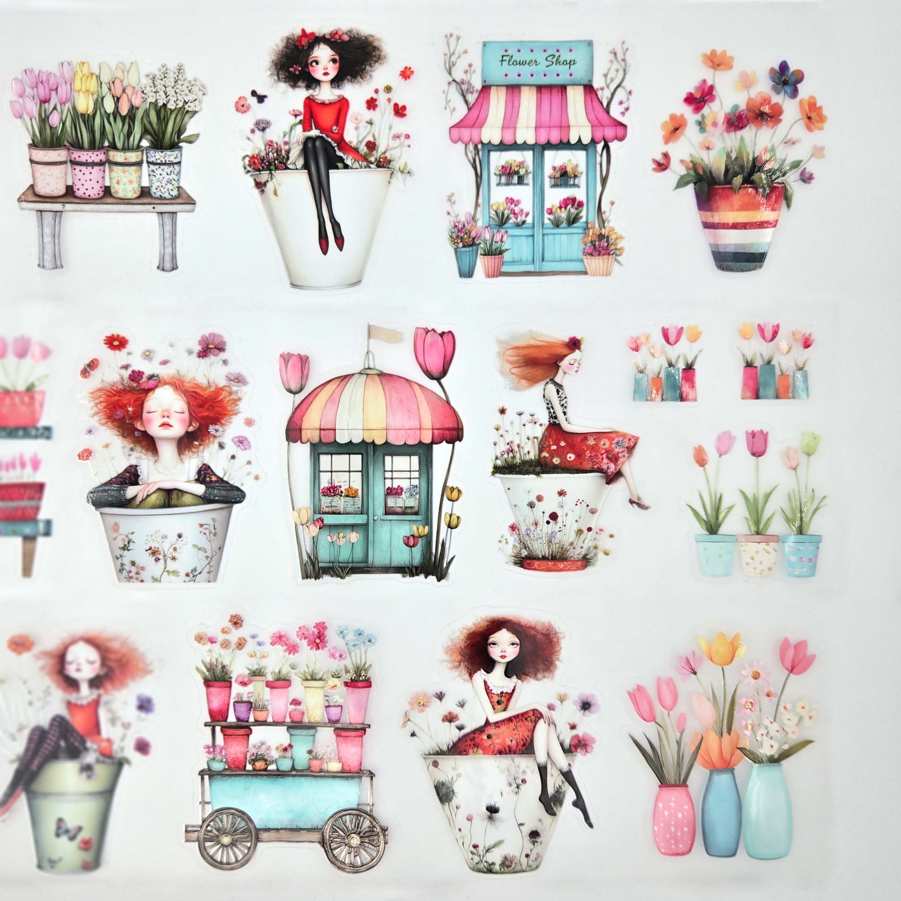 MIC & MIM Premium Paper Shop - Vendita all'ingrosso Nastro washi - MIC | Nastro PET (Lucido 3D e Kiss-cut): Florabelle6