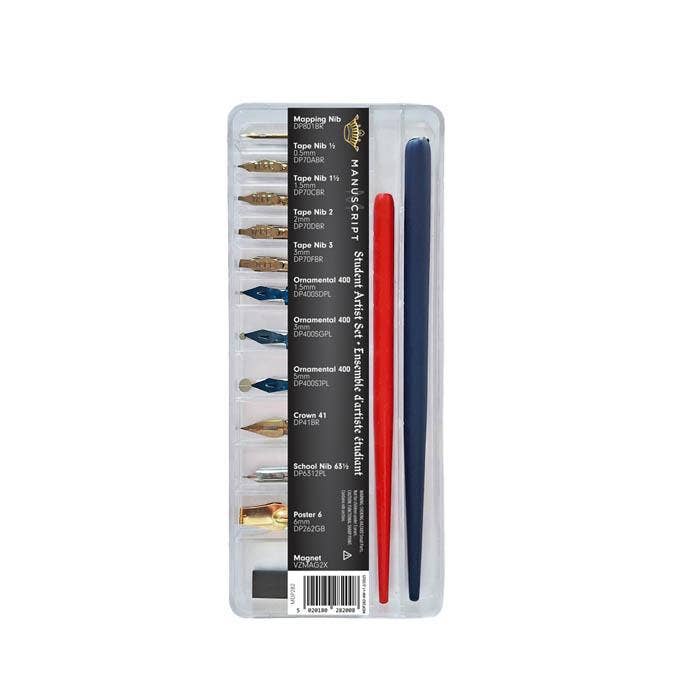 Dip Pen Student Artist Nib & Pen Holder Set in Box for wholesale by Manuscript