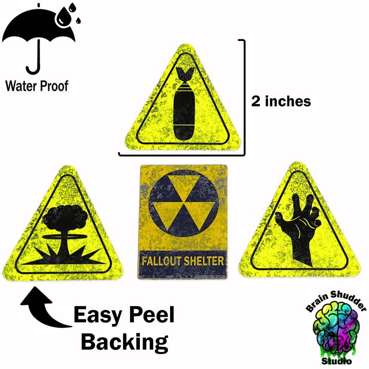 Brain Shudder Studio - Wholesale Sticker - Fallout Sticker Pack