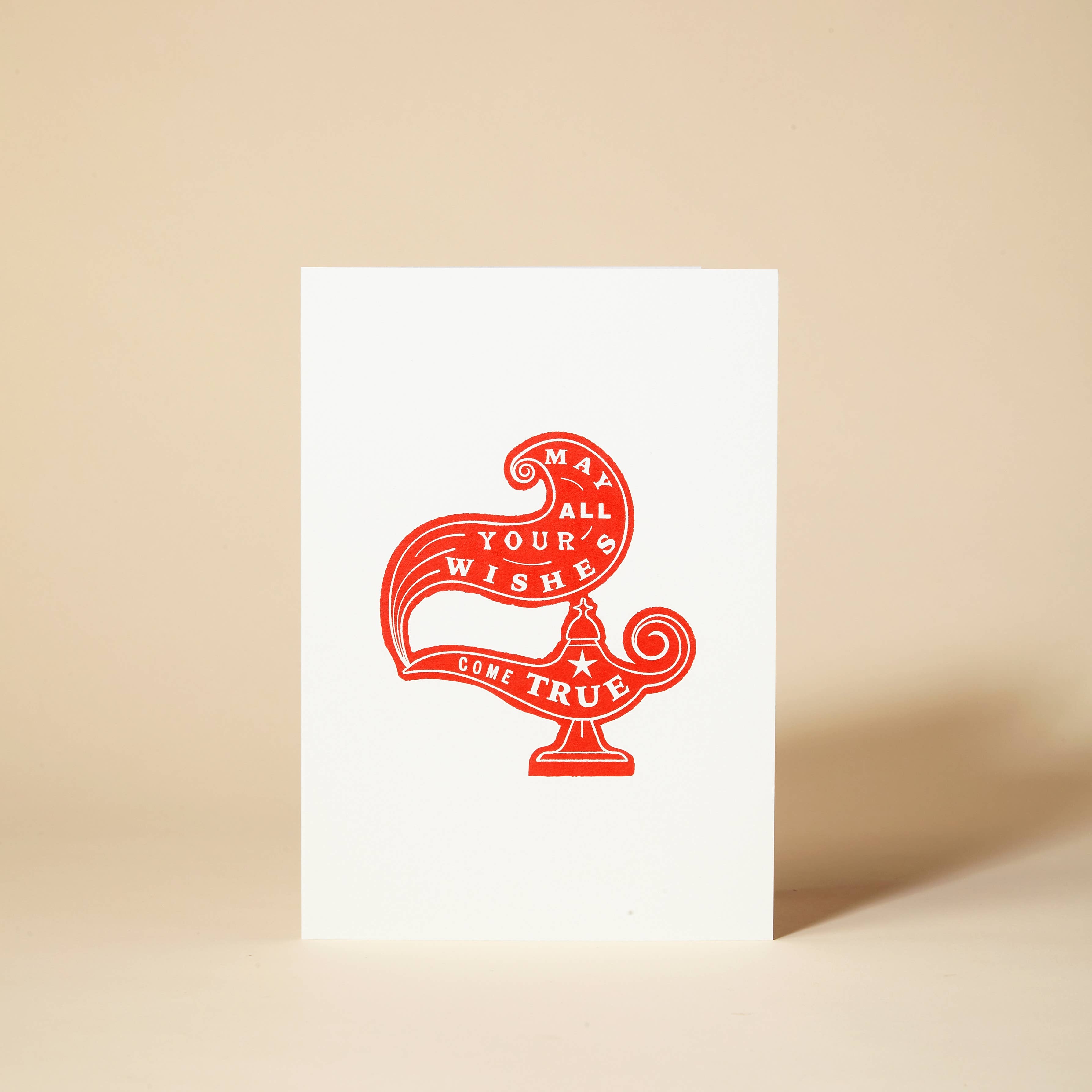 Pressed and Folded – wholesale Birthday card – 'May All Your Wishes Come True' Greeting Card