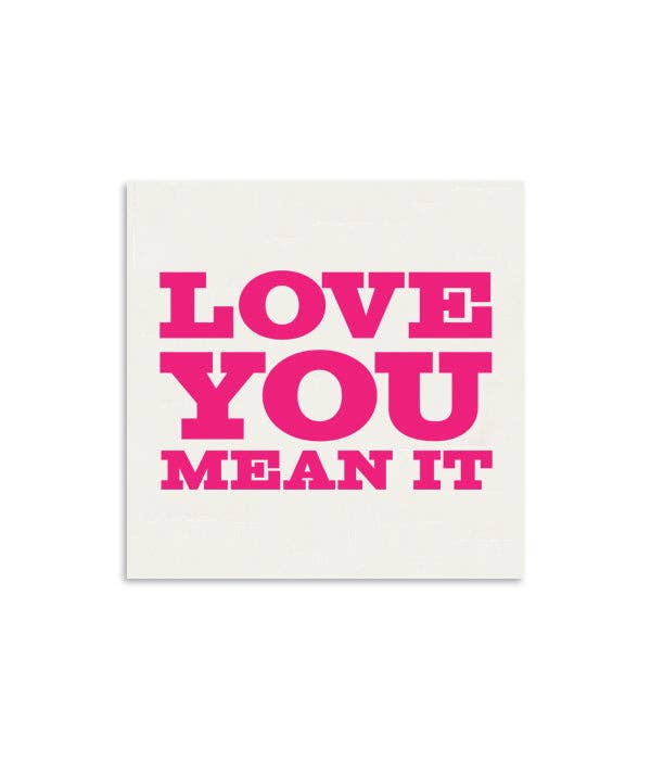 Tiramisu Paperie - Wholesale Love Card - Love You Mean It Mini Greeting Card0
