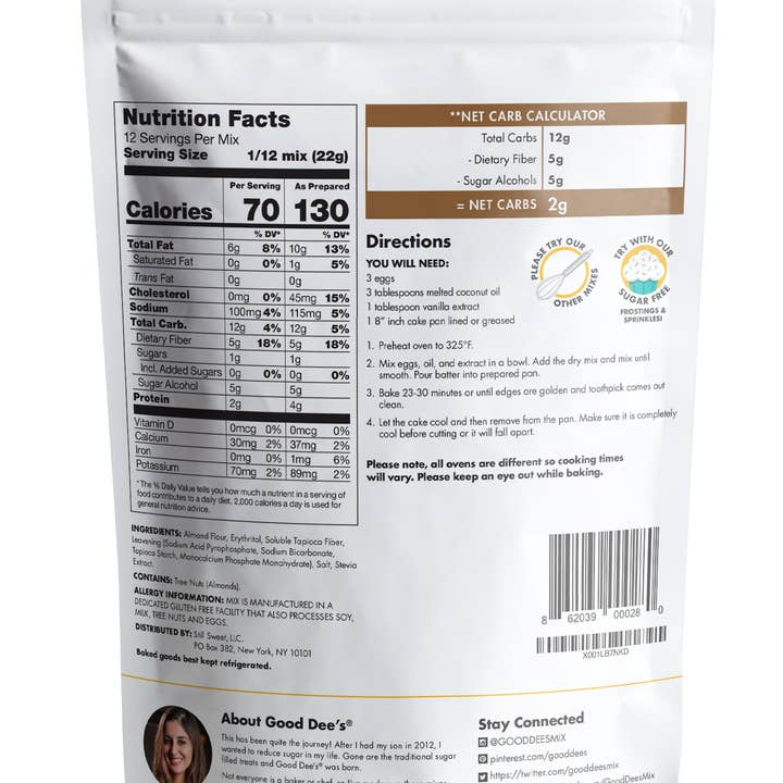 Good Dee's - Venta al por mayor Preparado de repostería - Mezcla de tartas amarillas de Good Dee1