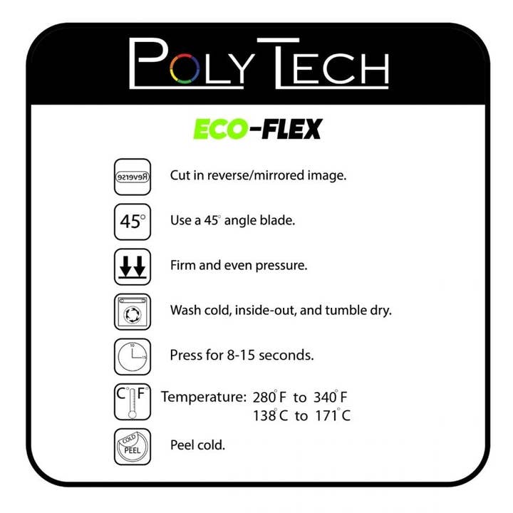 UltimateYou - Wholesale Craft Supplies - Eco Flex - Heat Transfer Vinyl