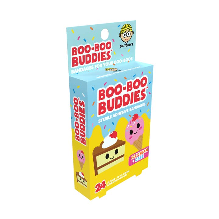 Boo Boo Buddies - Wholesale Bandaids/Bandages - Kids & Baby - Ice Cream and Cake Bandages 24 Ct. Dr. Todd’s Boo Boo Buddies®7