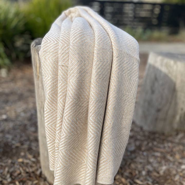 Cashmere Throw | Beige Chevron and other Purchase Wholesale cashmere fabric. Free Returns & Net 60 Terms on Faire trending on Faire.