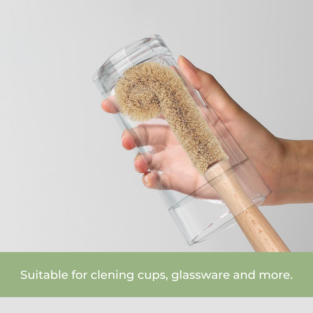 Us and The Earth – Engroshandel Rengøringsbørste – Natural Fiber Long Brush - ren bæredygtigt!1