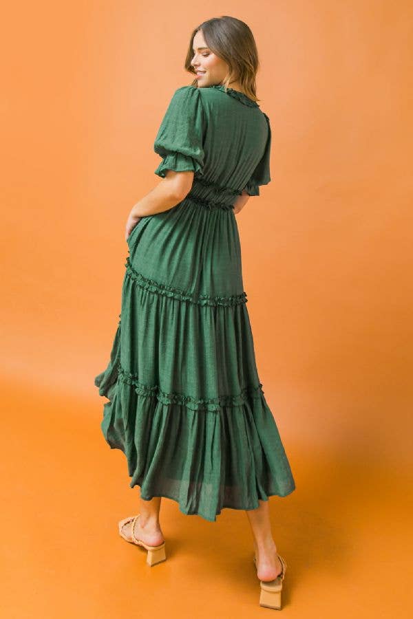 MELONE Ein solides Midikleid-AD2515 für den Großhandel auf Faire12