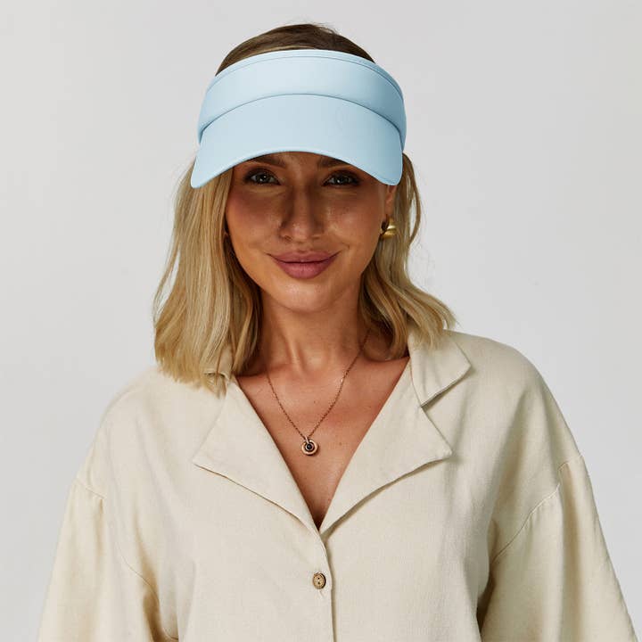 Crave by FW - Wholesale Visor - Women's - Wide Brim Sports Visor Hats Adjustable Empty Top Cap3
