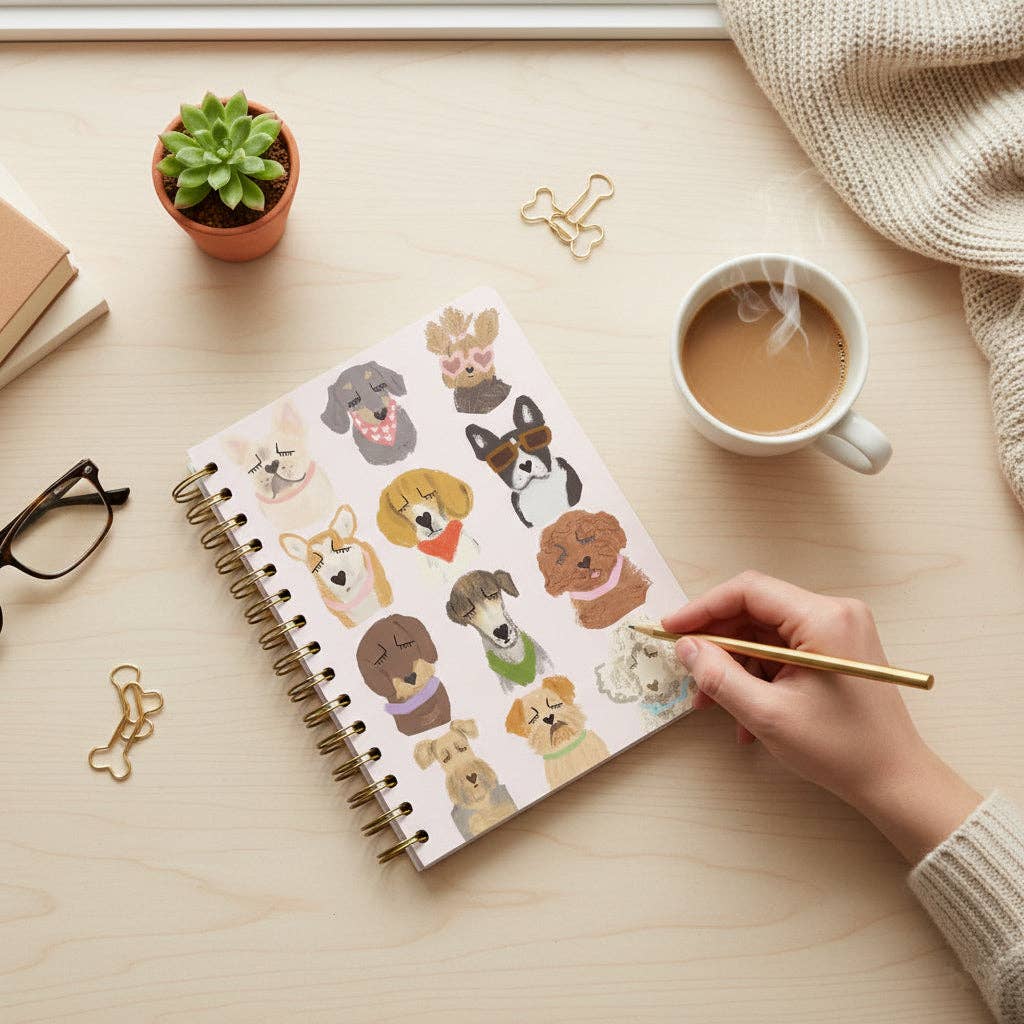 Nelly Castro - Wholesale Notitieboekje - Spiraalnotitieboekje Furry Friends met hondenontwerp1