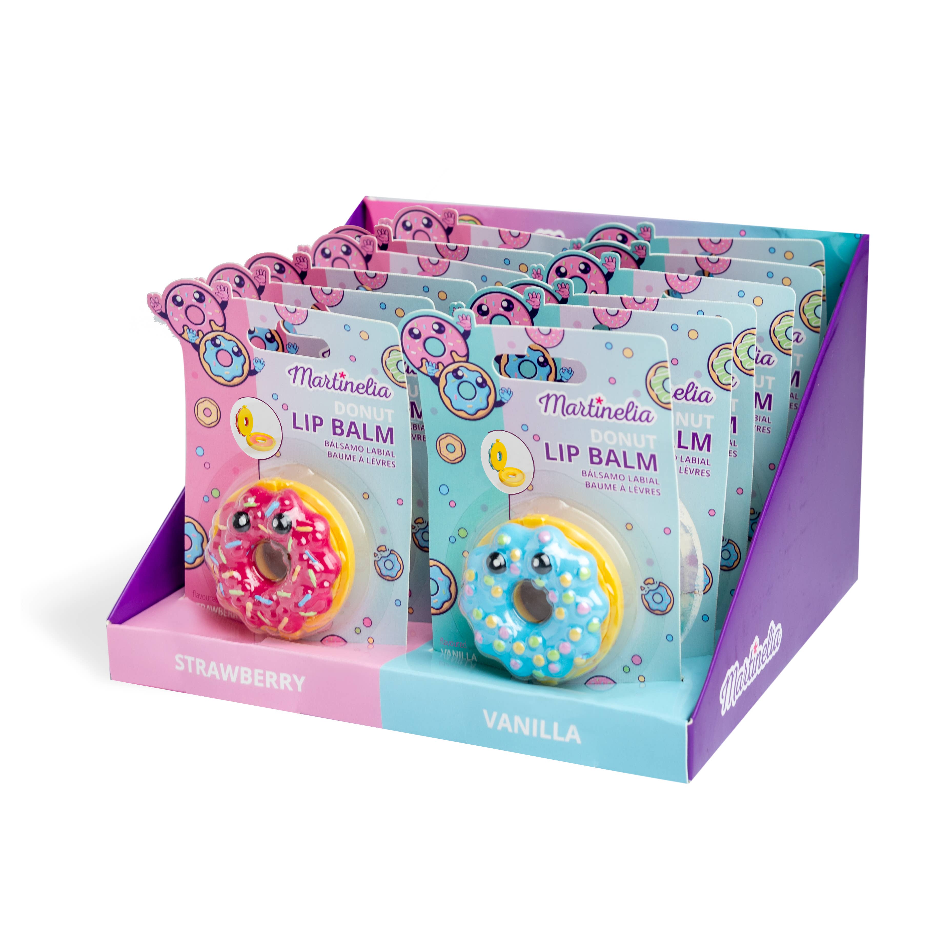 Aquarius Cosmetic SLU - Wholesale Kids Makeup - Kids - MARTINELIA WORLD DONUT LIP BALM KEYCHAIN2