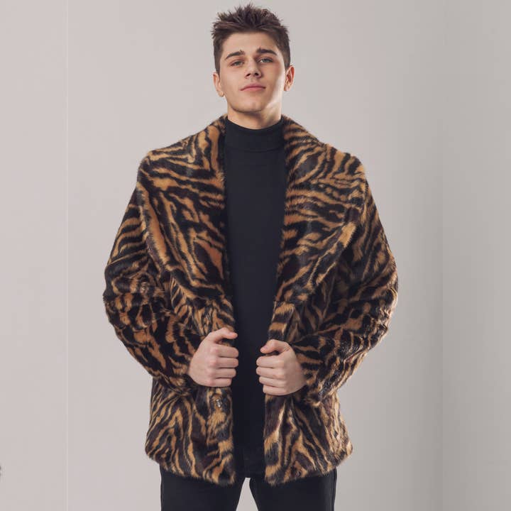 Sienna-jas voor heren voor wholesale door Furious Fur