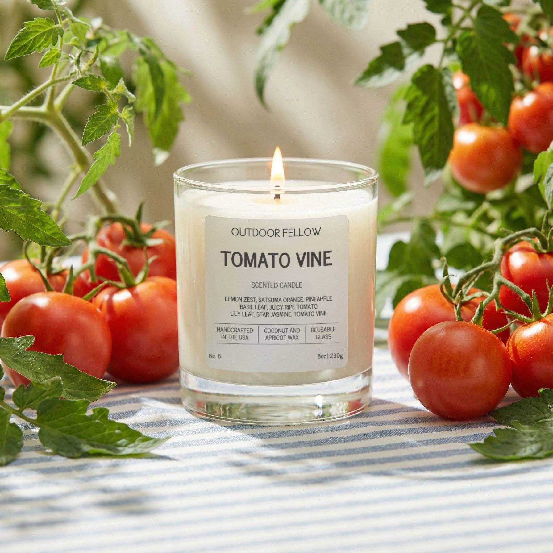 Outdoor Fellow - Wholesale Jar/Filled Candle - Tomato Vine Scented Candle3