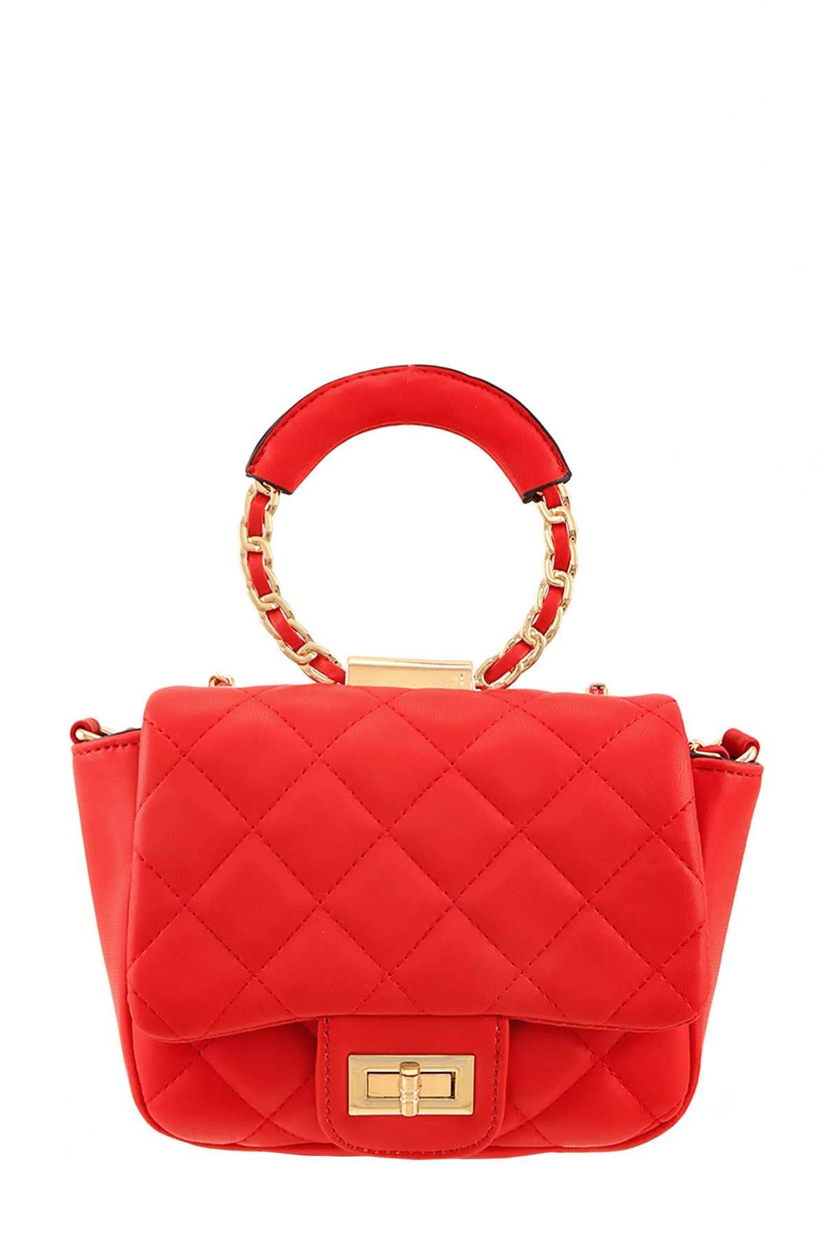 anbfashion – Großhandel Henkeltasche – Damen – Quadratische gesteppte rechteckige Umhängetasche6