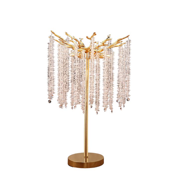 Bordlampe Frost Guld | 35x70cm for engroshandel hos Luxury Living