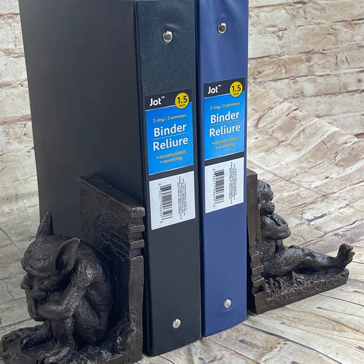 Bronzhaus – wholesale Bookend – Gargoyles Bookends Book End Bronze Sculpture Statue Mythical Figurine Art Decor2