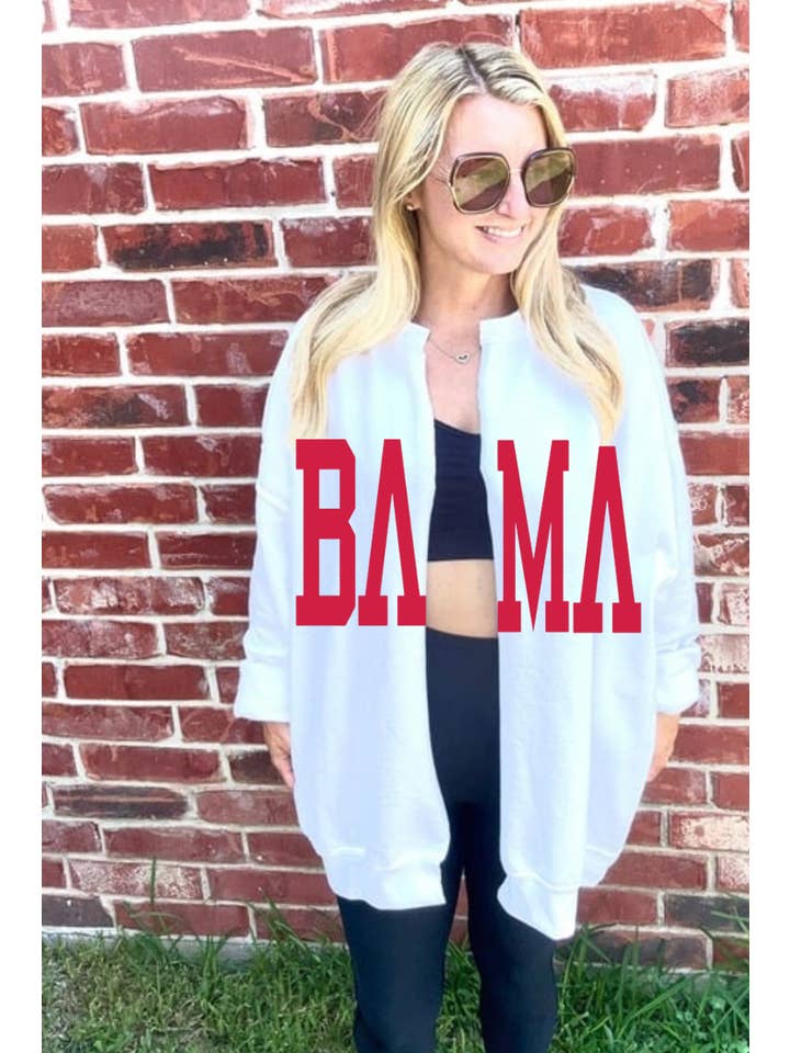 Simply Blush Wholesale - Wholesale Cardigan - Women's - Tenn Cardigan Split Crew Cardi Game Day Raw Edge Football2
