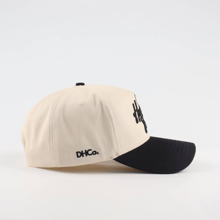 Beige Black The "Houston" Script Hat for wholesale on Faire1