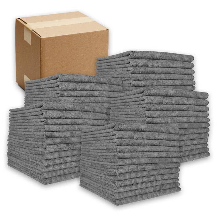 Arkwright Home - Wholesale Cleaning Cloth - Cleaning Cloths 16 x 16 - CASE of 180 - Microfiber - Colors2