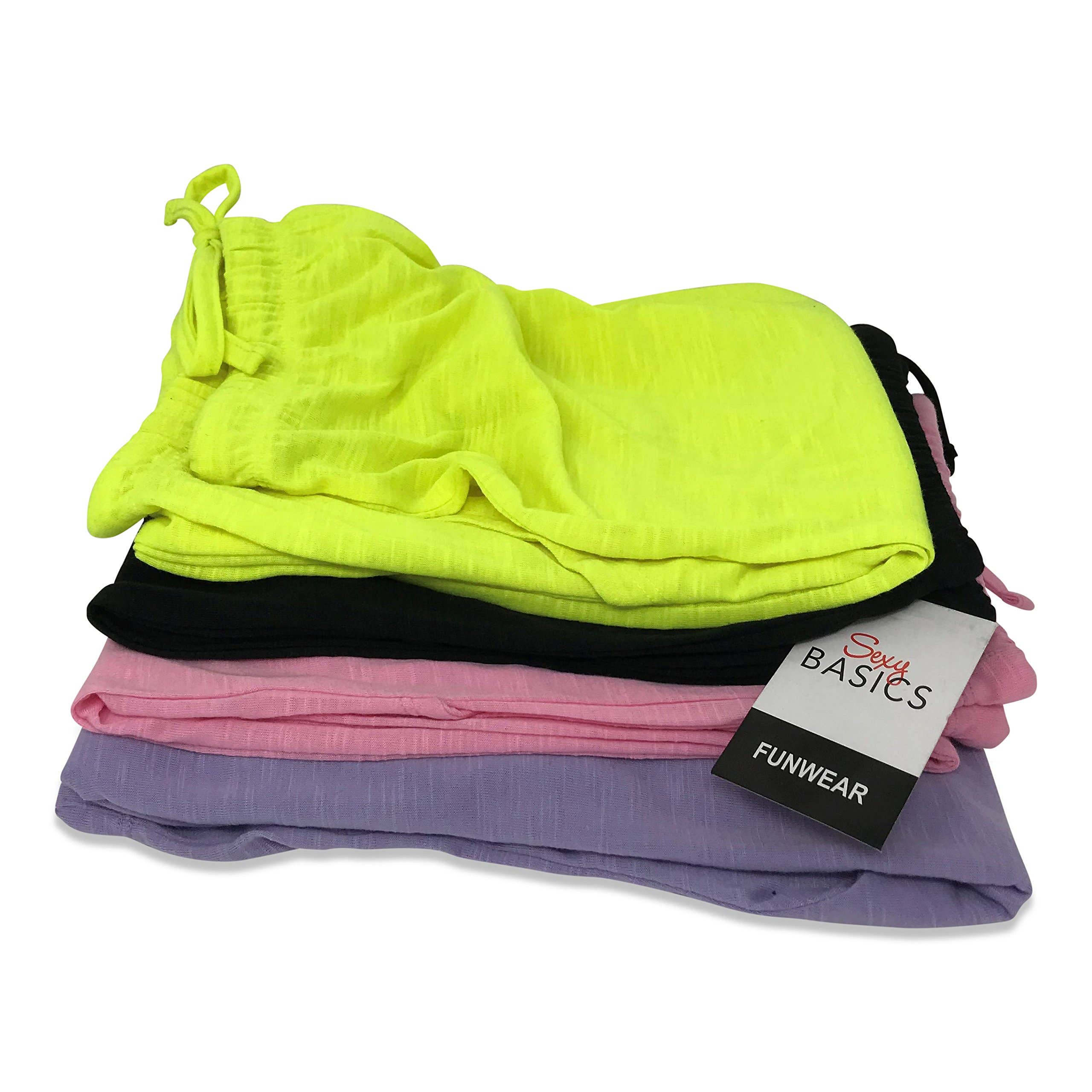 I-Wear Brands - Wholesale Lounge Sweatpants/Joggers - Women's - 4 Pack Women's Casual Poly-Slub Capri-Length Lounge Pants29