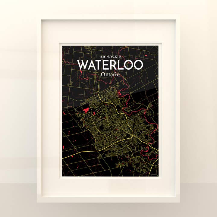 OurPoster.com - Wholesale Poster - Waterloo City Map Poster93