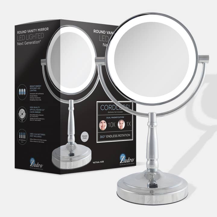 Zadro, Inc. - Wholesale Makeup Mirror - Lighted Makeup Mirror with Magnification & Cordless9