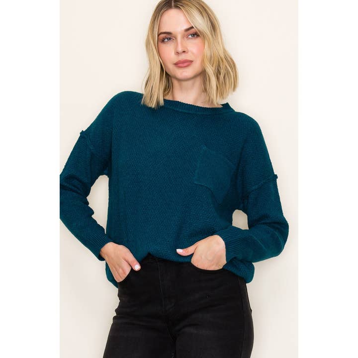 STACCATO – Großhandel Strickpullover – Damen – RUNDHALS-WAFFELPULLOVER-SWEATER19