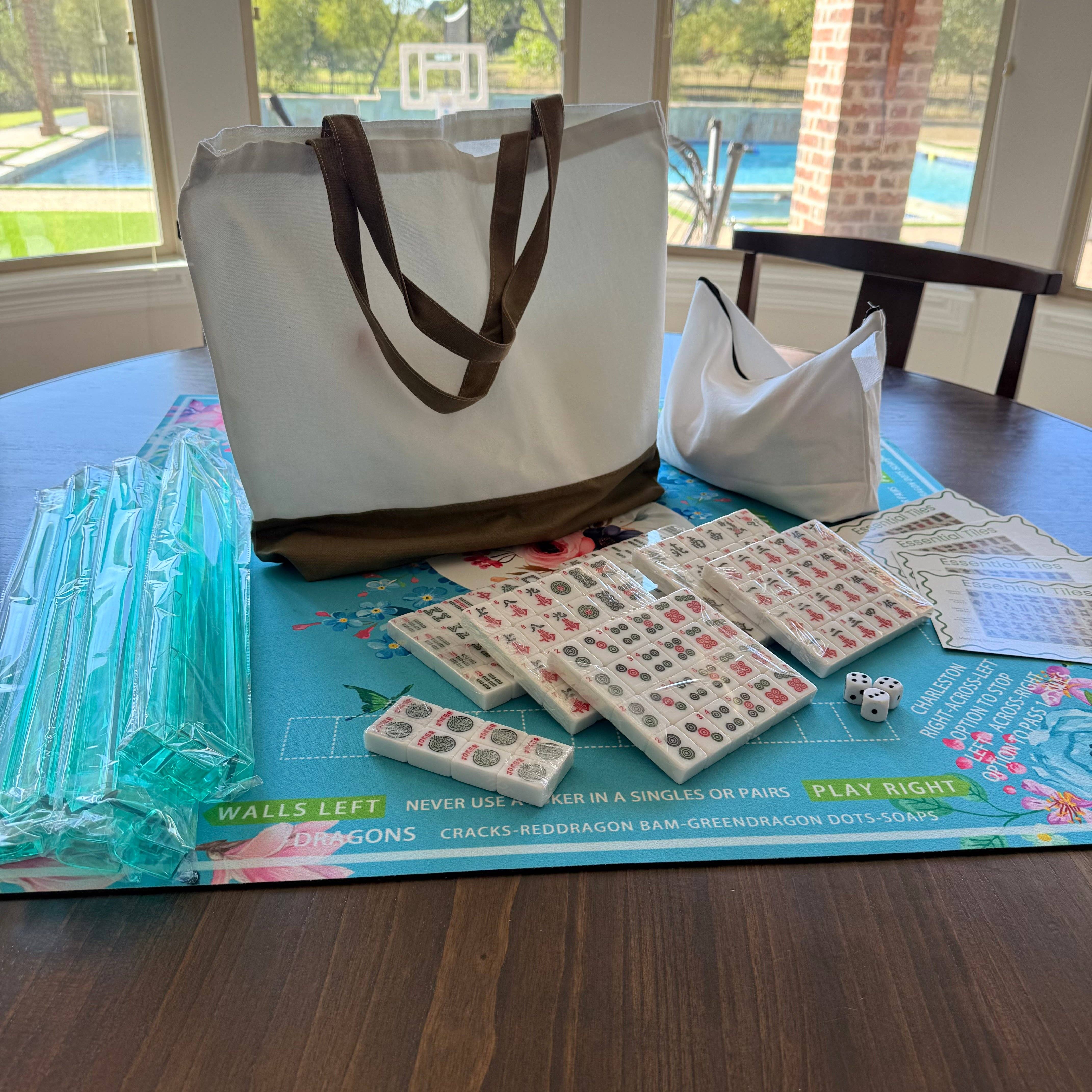 Mahjong Studios - Wholesale Board Game - All In One - Mahjong Tile Set + Bag - American Mahjong Set 152 Tiles9