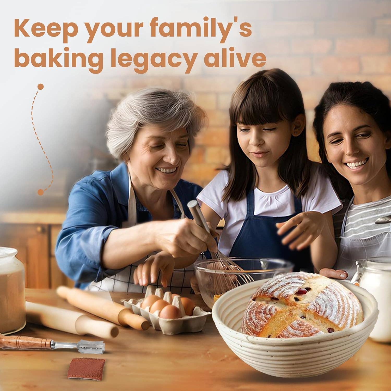 MEHIAZ - Wholesale Bread Pan - Bread Proofing Basket -Round Bread Proofing basket Box1