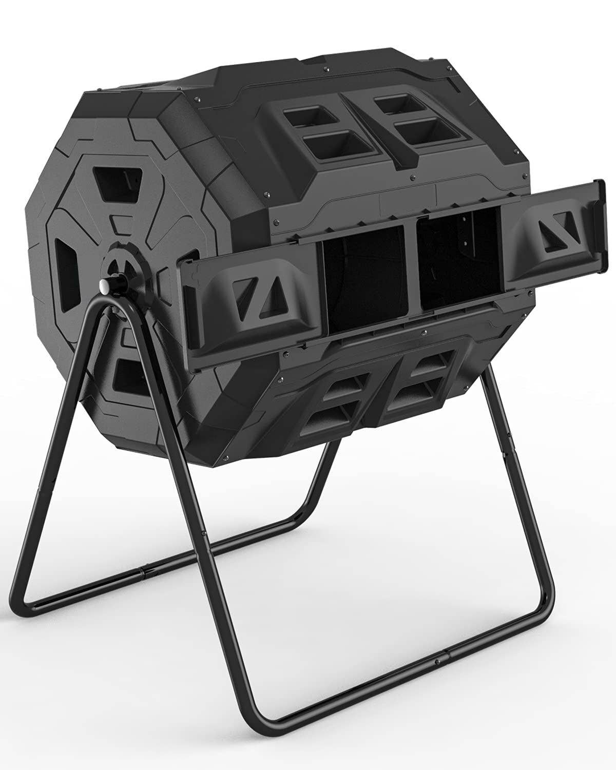 Algreen - Vente Bibelots/décorations d'extérieur - Composteur rotatif de 43 gallons (assemblé 28,6x26x37")1