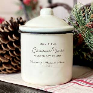 Christmas Hearth Soy Candle for wholesale by Milk & Pail