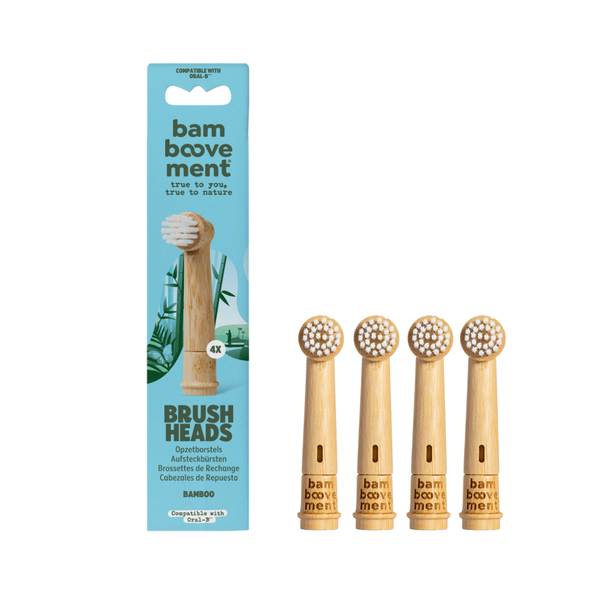 Bamboovement - Wholesale Toothbrush - Bamboo Brush Heads compatible with Oral-B®0