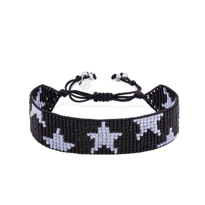 LOOM INDI BRACELET/BLACK for wholesale by Claudia Navarro Jewelry USA