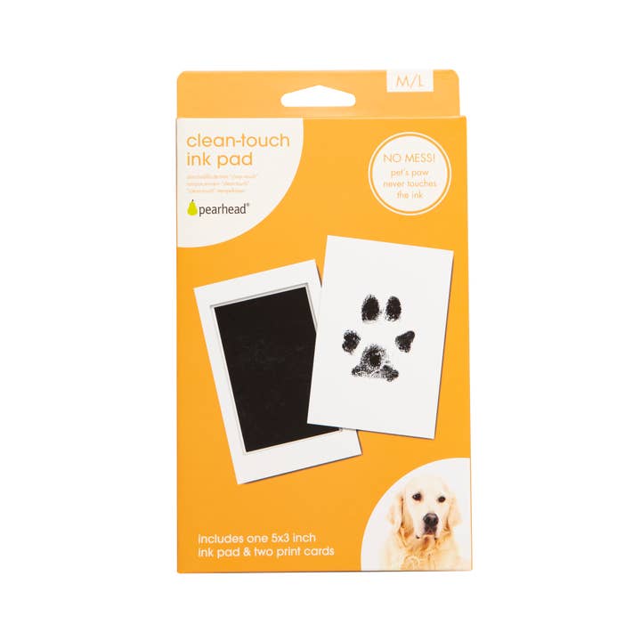 Pearhead - Vente Tampons encreurs - Tampon à encre Clean-Touch Pet Pawprint, moyen/grand, noir12