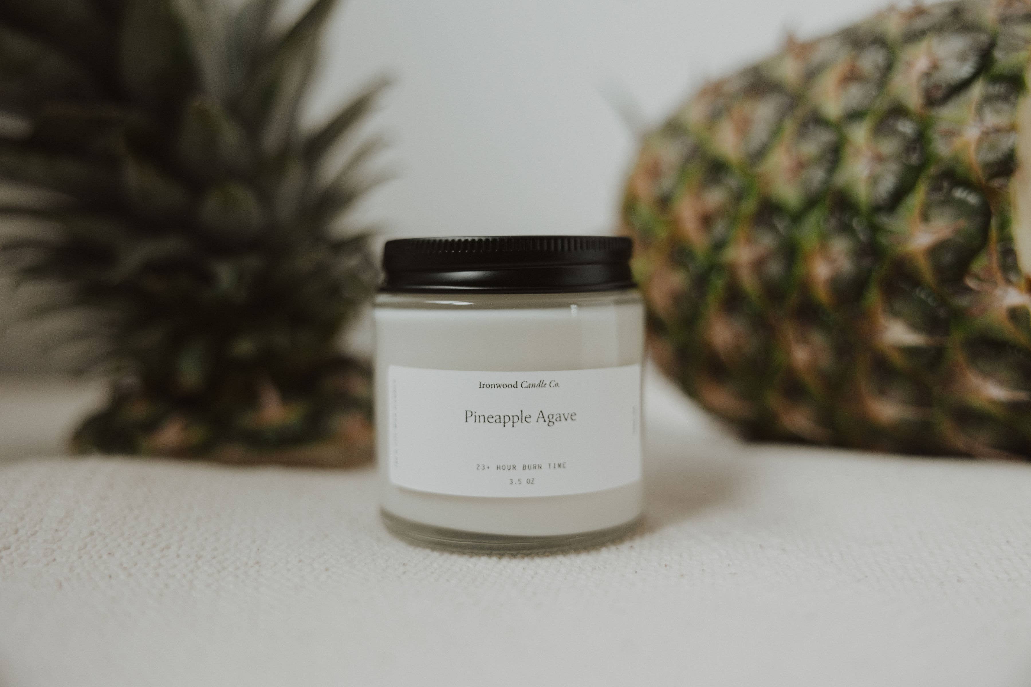 Ironwood Candle Co. - Wholesale Jar/Filled Candle - PINEAPPLE AGAVE SOY CANDLES0