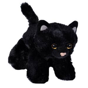 Realistic Plush Black Cat Tote Bag Handmade Bag Cute Puppet Cat