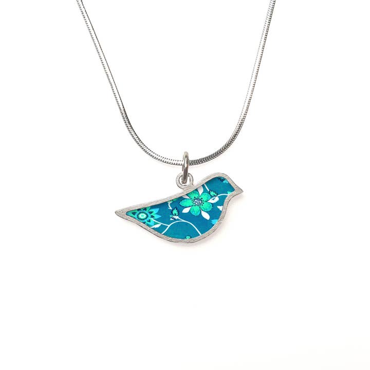 Noa Jewellery - Wholesale Pendant/Charm Necklace - Bird pendant with a decorated ceramic7