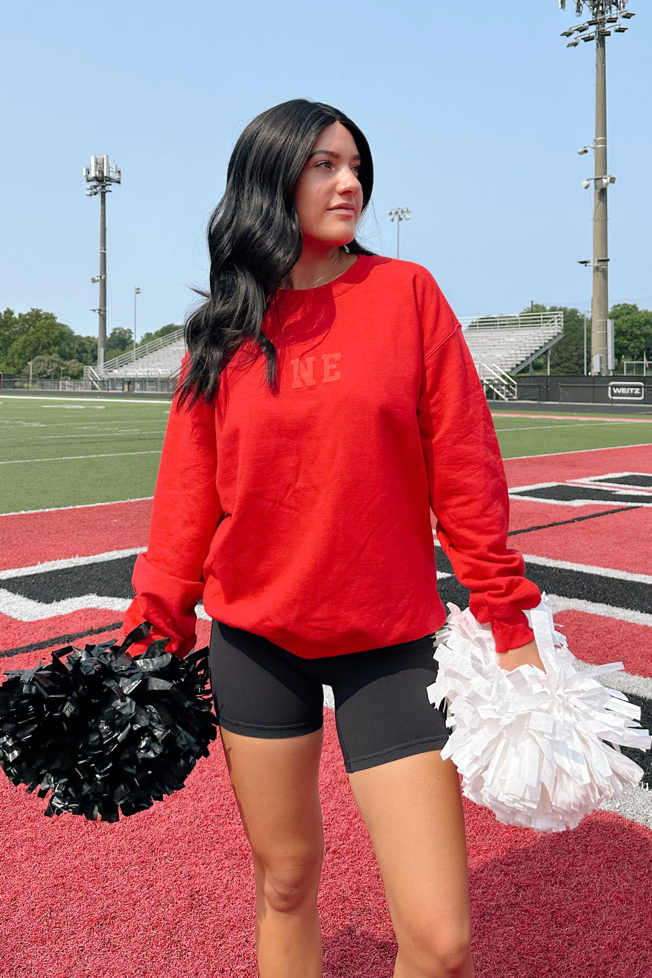 NE Crewneck Sweatshirt - Red for wholesale on Faire8