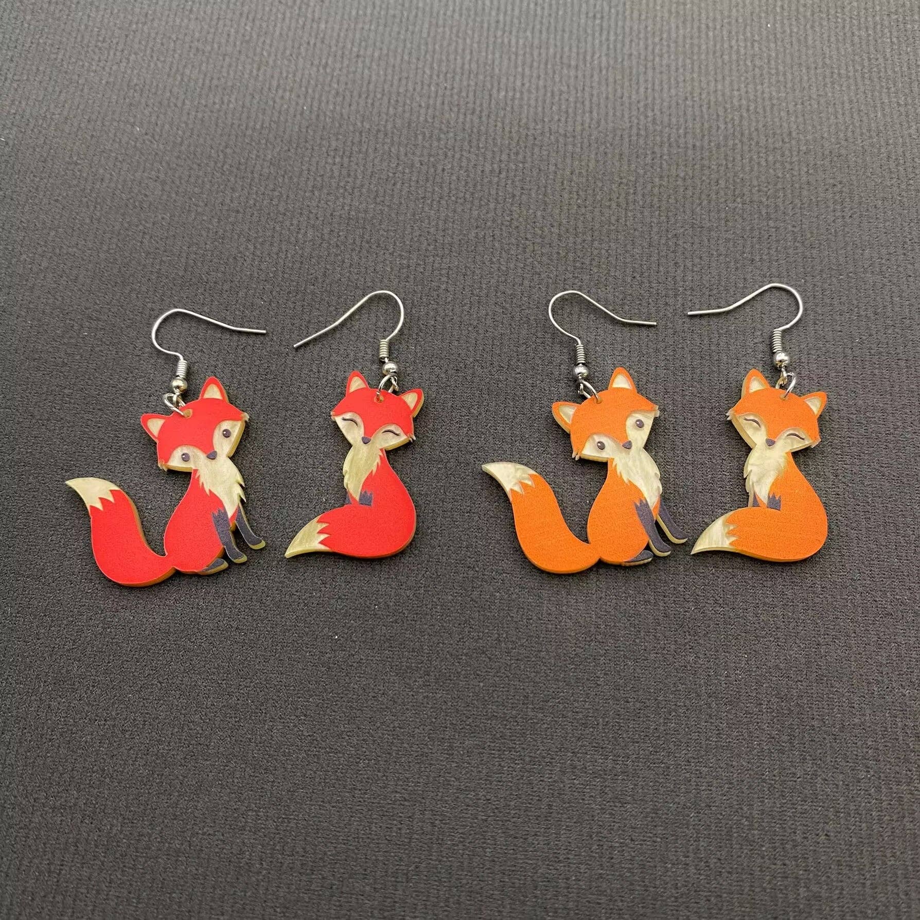 Mio Queena – wholesale Hängande örhängen – Akryl Fox Danle Örhängen - YK5