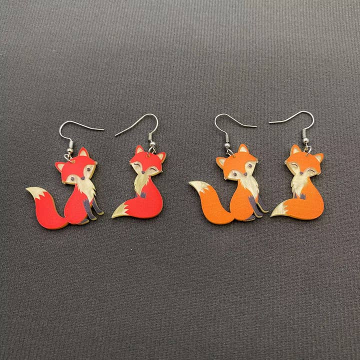 Mio Queena – wholesale Hängande örhängen – Akryl Fox Danle Örhängen - YK5