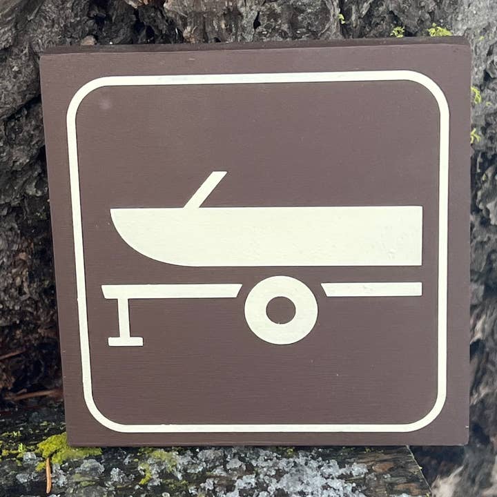 Boat Trailer Forest Service Recreational icon for wholesale by Bend Crafters Company