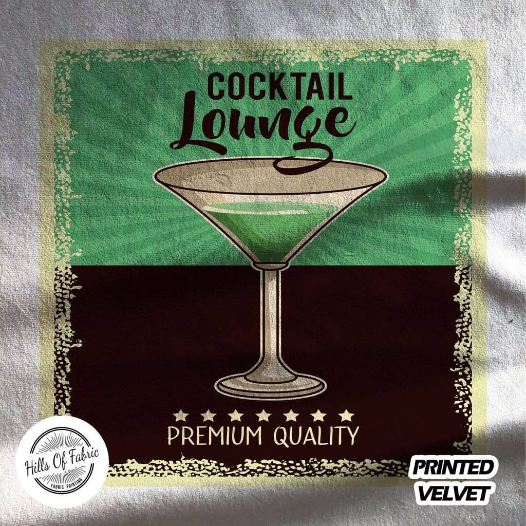Hills Of Fabric - Vendita all'ingrosso Tessuto - Pannello in tessuto stampato per bevande di alta qualità Cocktail Lounge0