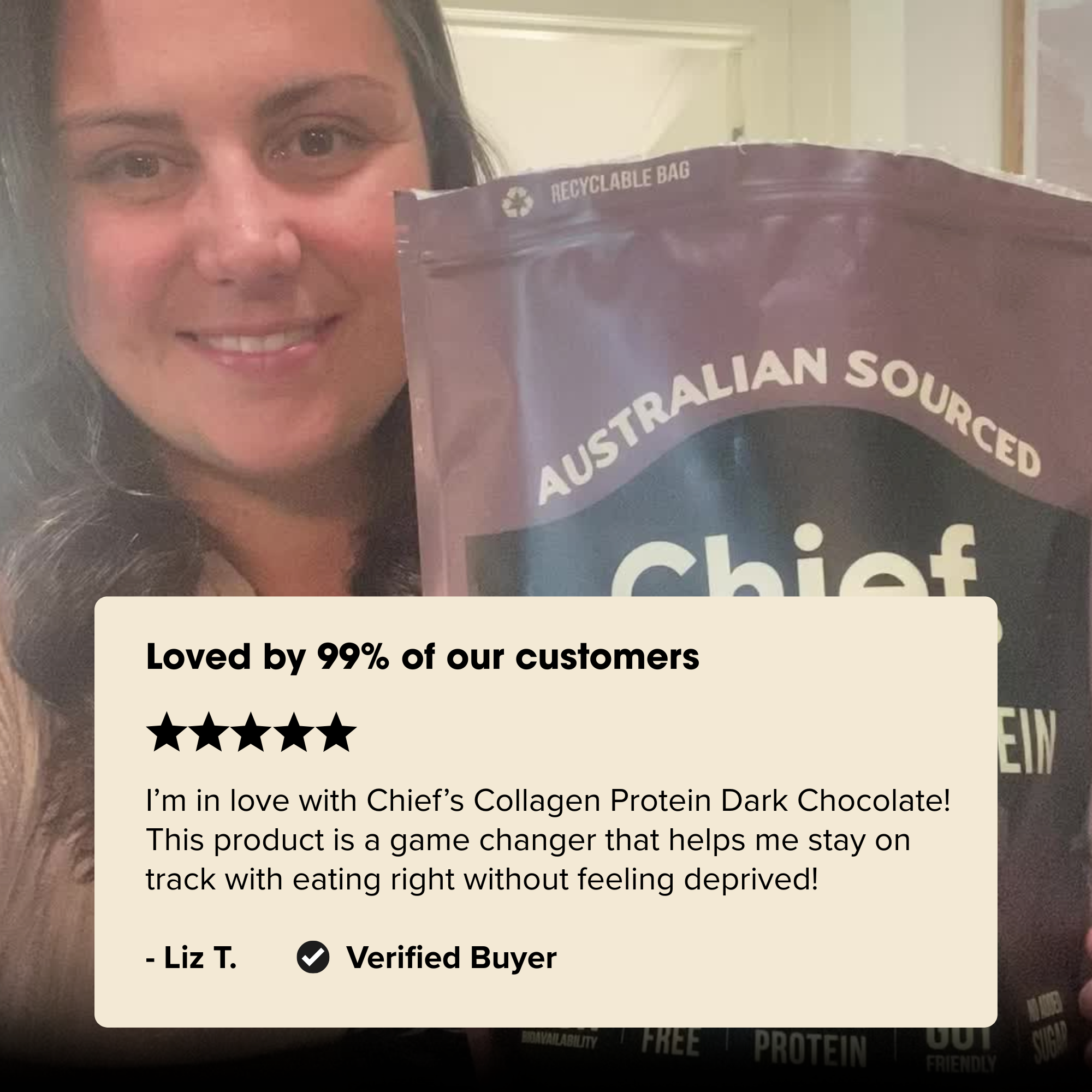 Chief Nutrition - Wholesale Protein/superfood powder - Grass-fed Collagen Protein Powder - Dark Chocolate6