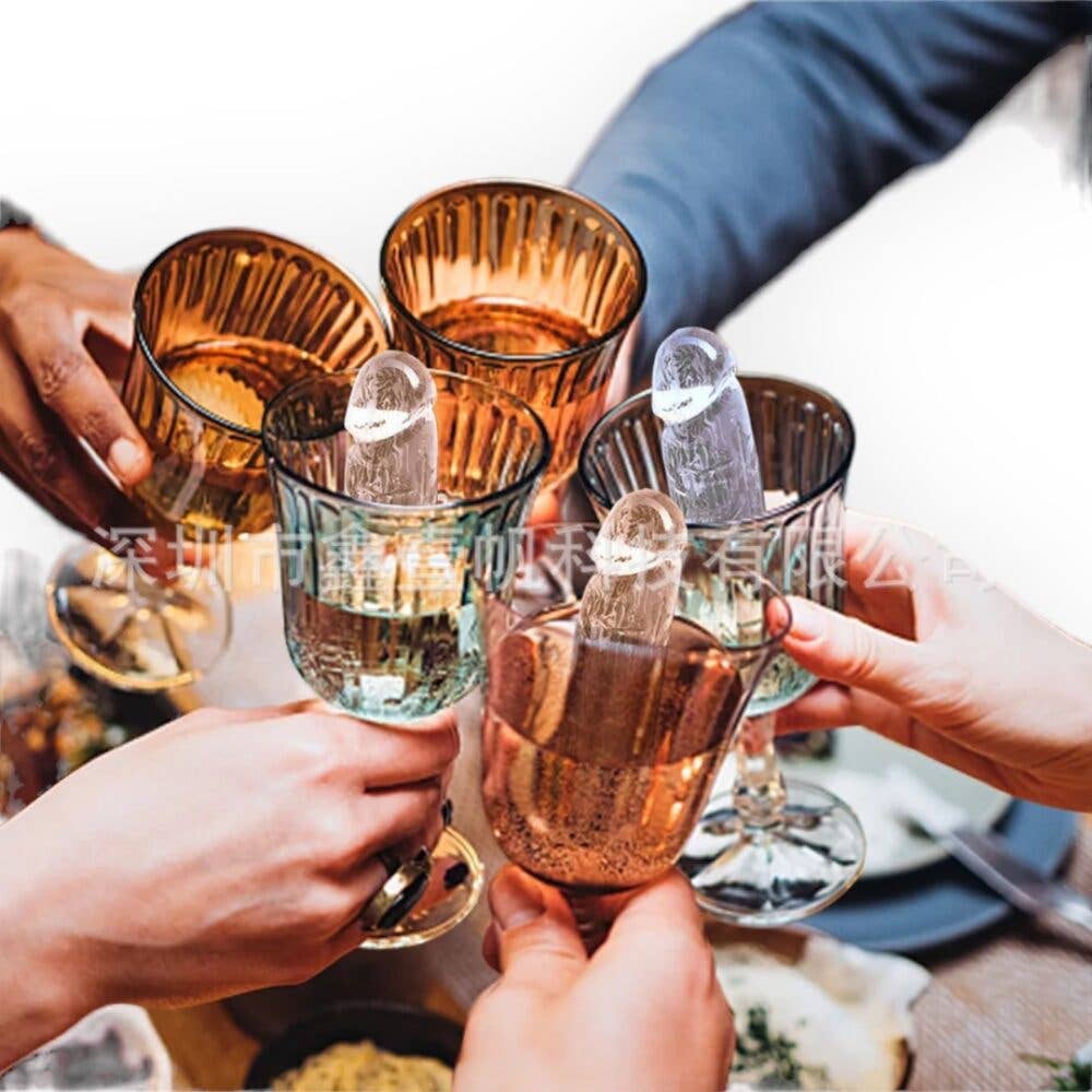 Kinky Pleasure - Wholesale Gag Gift/Novelty Gift - Kinky Pleasure - AX077 - Penis Ice Cube Maker 3 Colors Brown2