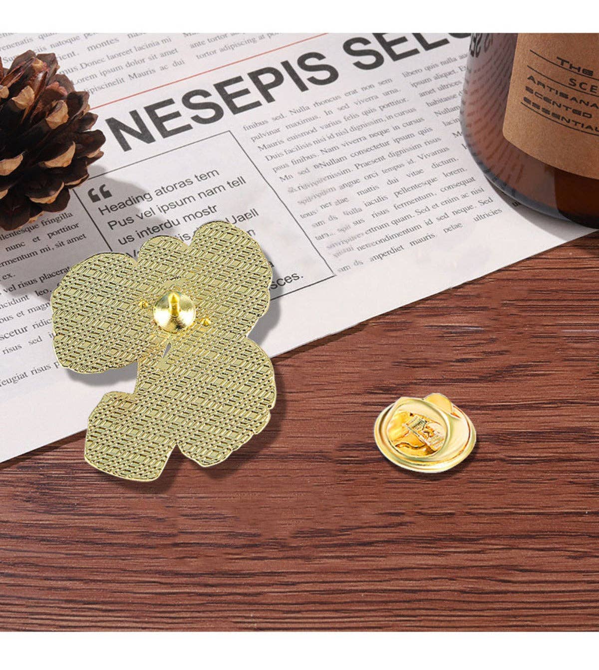 Magia Design - Wholesale Lapel Pin/Button - Potted Plant Alloy Pin13