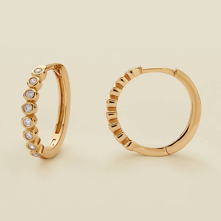 CZ Valmue Hoops for engroshandel hos Made By Mary